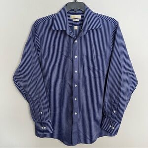 Men’s Michael Michael Kors Long Sleeve Button Down Striped Shirt Size 16.5 34/35